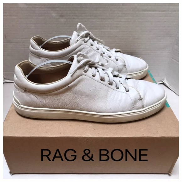 rag & bone Shoes - Rag & Bone White Leather Sneakers Sz 9.1/2